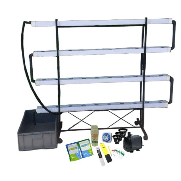 Topraksız tarım hobi seti 40 gözlü hidroponik nft set