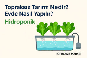 Topraksız Tarım Seti 1 Topraksız tarım sistemi - su bazlı yetiştirme ortamı