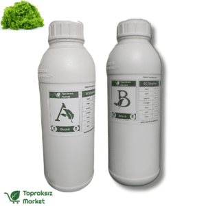 Hidroponik Besin Çözeltisi Karışımı 1 Topraksız Tarım Marul A ve B Besini 1L