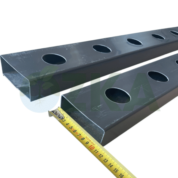 1.5 metre uzunluğunda NFT kanal, topraksız tarım için PVC sistem