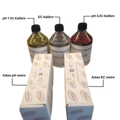 Topraksız tarım pH , EC metre