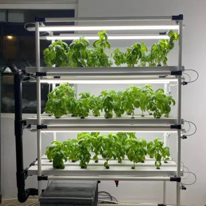 DİKEY TARIM LEDLİ TOPRAKSIZ TARIM LEDLİ İNDOOR ÜRETİM SETİ 6 DİKEY TOPRAKSIZ TARIM SETİ AYDINLATMALI