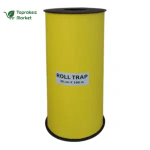Yapışkan rulo tuzak 30x100 metre sarı – seralarda haşere kontrolü için geniş yüzeyli çözüm