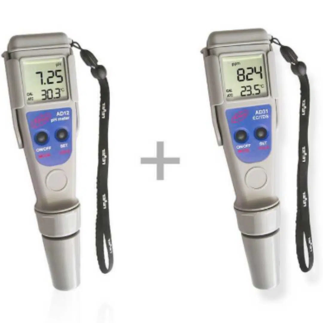 ADWA pH EC Ölçüm Seti – AD12 + AD31 Su Geçirmez Kalibrasyonlu Cihaz