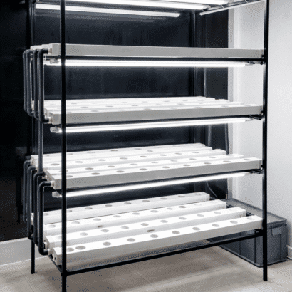 128 gözlü hidroponik üretim seti HydroRack128 4 katlı topraksız tarım sistem