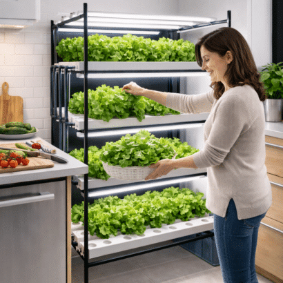 128 gözlü hidroponik üretim seti HydroRack128 4 katlı topraksız tarım sistem