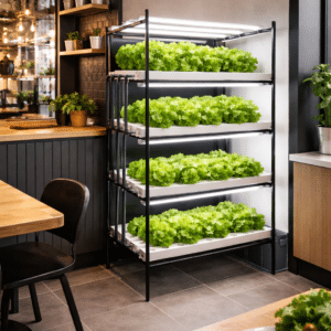 128 gözlü hidroponik üretim seti HydroRack128 4 katlı topraksız tarım sistem