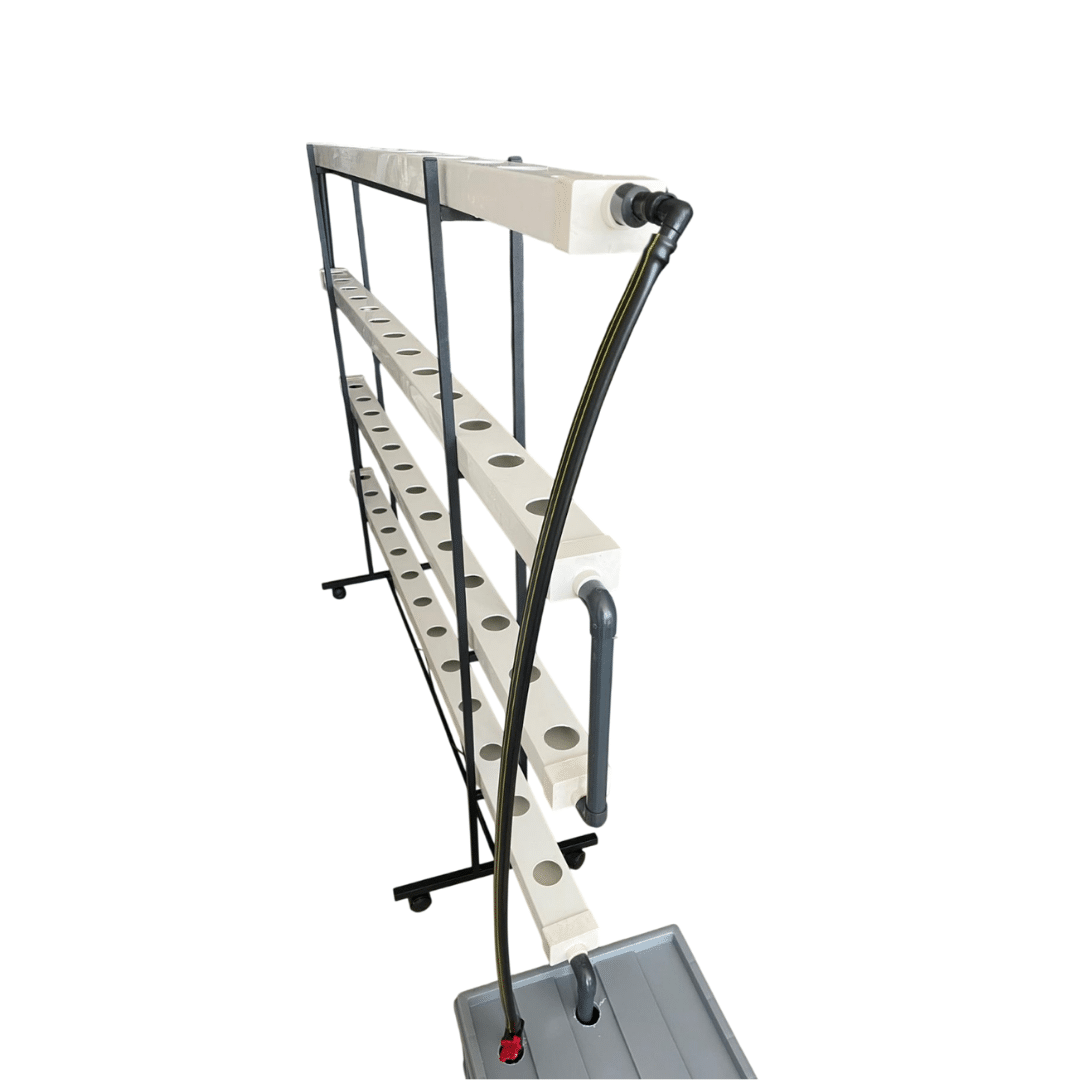 HydroRack 52 Topraksız Tarım Seti – 4 Katlı NFT Dikey Sistem | 52 Gözlü Balkon Üretim Full Paket (EC & pH Dahil) 3 HydroRack 52 Topraksız Tarım Seti 4 Katlı NFT Balkon Sistemi