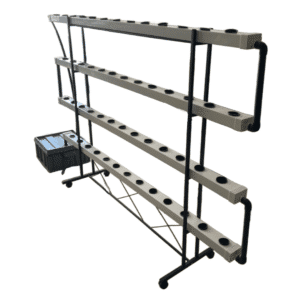 HydroRack 52 Topraksız Tarım Seti 4 Katlı NFT Balkon Sistemi