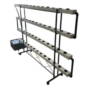 HydroRack 52 Topraksız Tarım Seti 4 Katlı NFT Balkon Sistemi