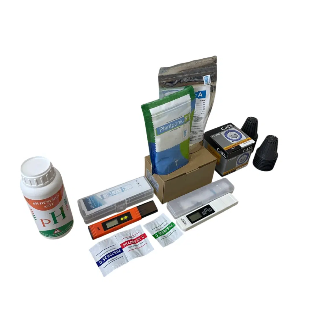 HydroRack 52 Topraksız Tarım Seti – 4 Katlı NFT Dikey Sistem | 52 Gözlü Balkon Üretim Full Paket (EC & pH Dahil) 6 HydroRack 52 Topraksız Tarım Seti 4 Katlı NFT Balkon Sistemi