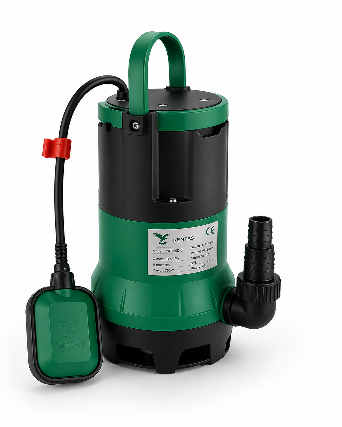 400W 0.5 HP Dalgıç Temiz Su Pompası Şamandıralı – 8.500 L/Saat Debi, 7 m Dalma Derinliği 1 400W 0.5 HP Dalgıç Temiz Su Pompası Şamandıralı – 8.500 L/Saat Debi, 7 m Dalma Derinliği