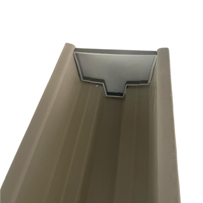 Tek Oluk Çilek Kanalı Başlangıç Kapağı (Stop) PVC Uç Kapağı